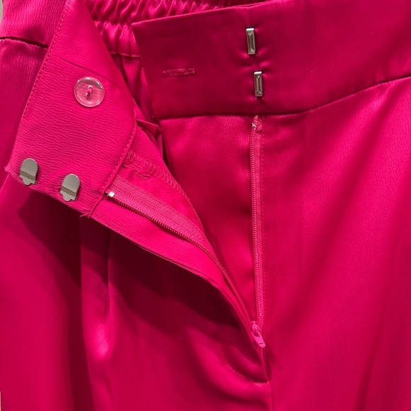 House of Harlow 1960 Hot Pink Wide Leg Pants - Picture 4 of 6